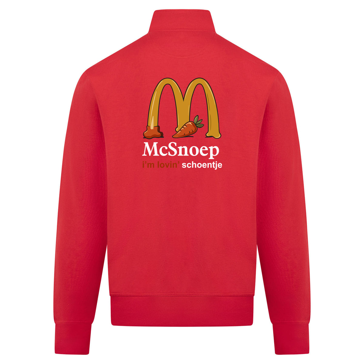 McSnoep Sweatvest – rood – back