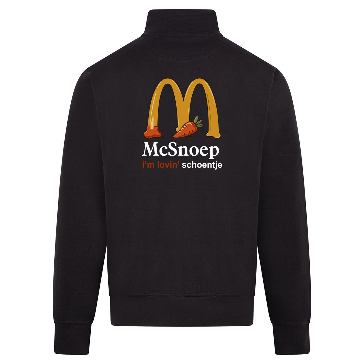 McSnoep Sweatvest – zwart – back