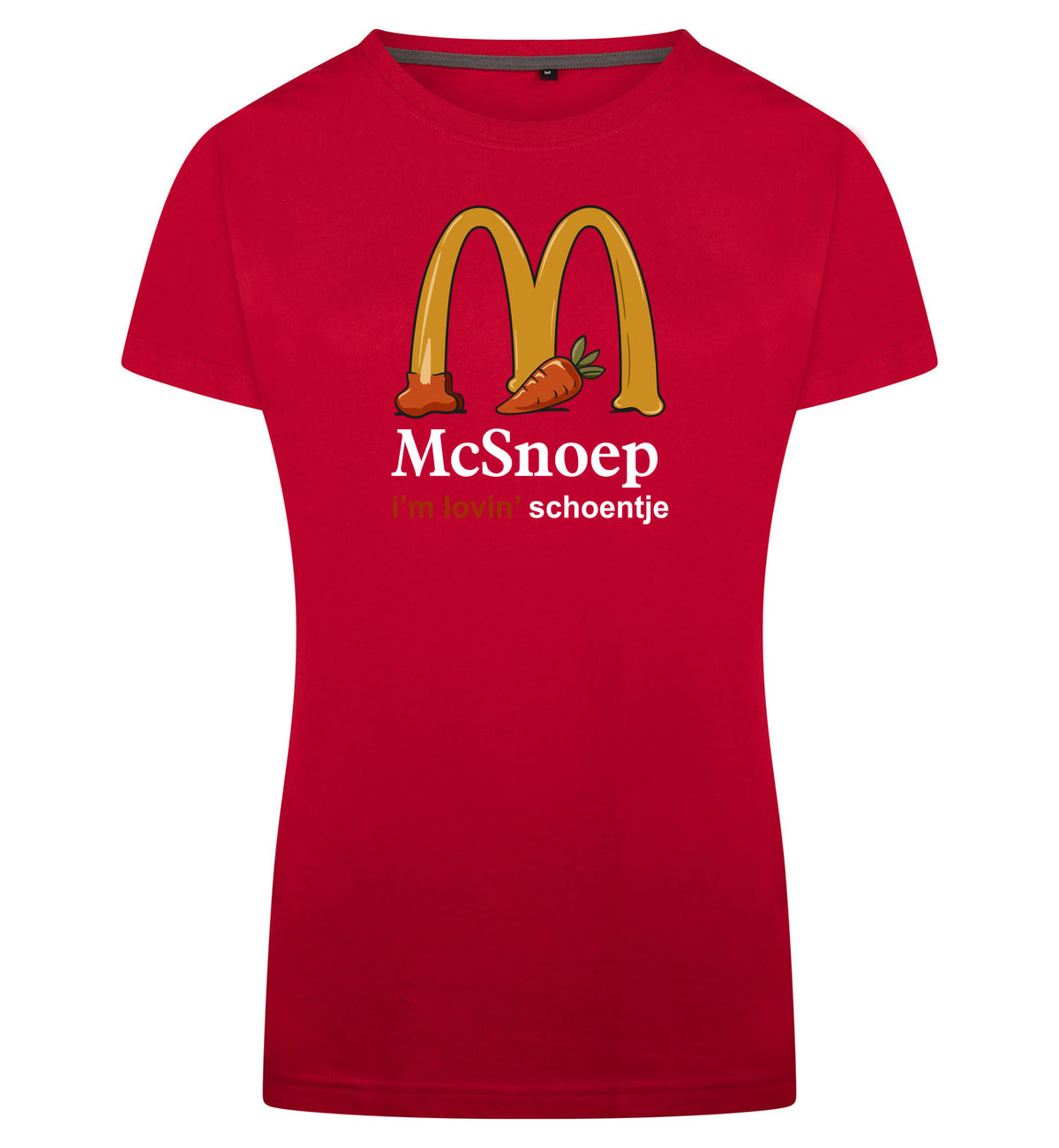 McSnoep T-Shirt Dames – rood