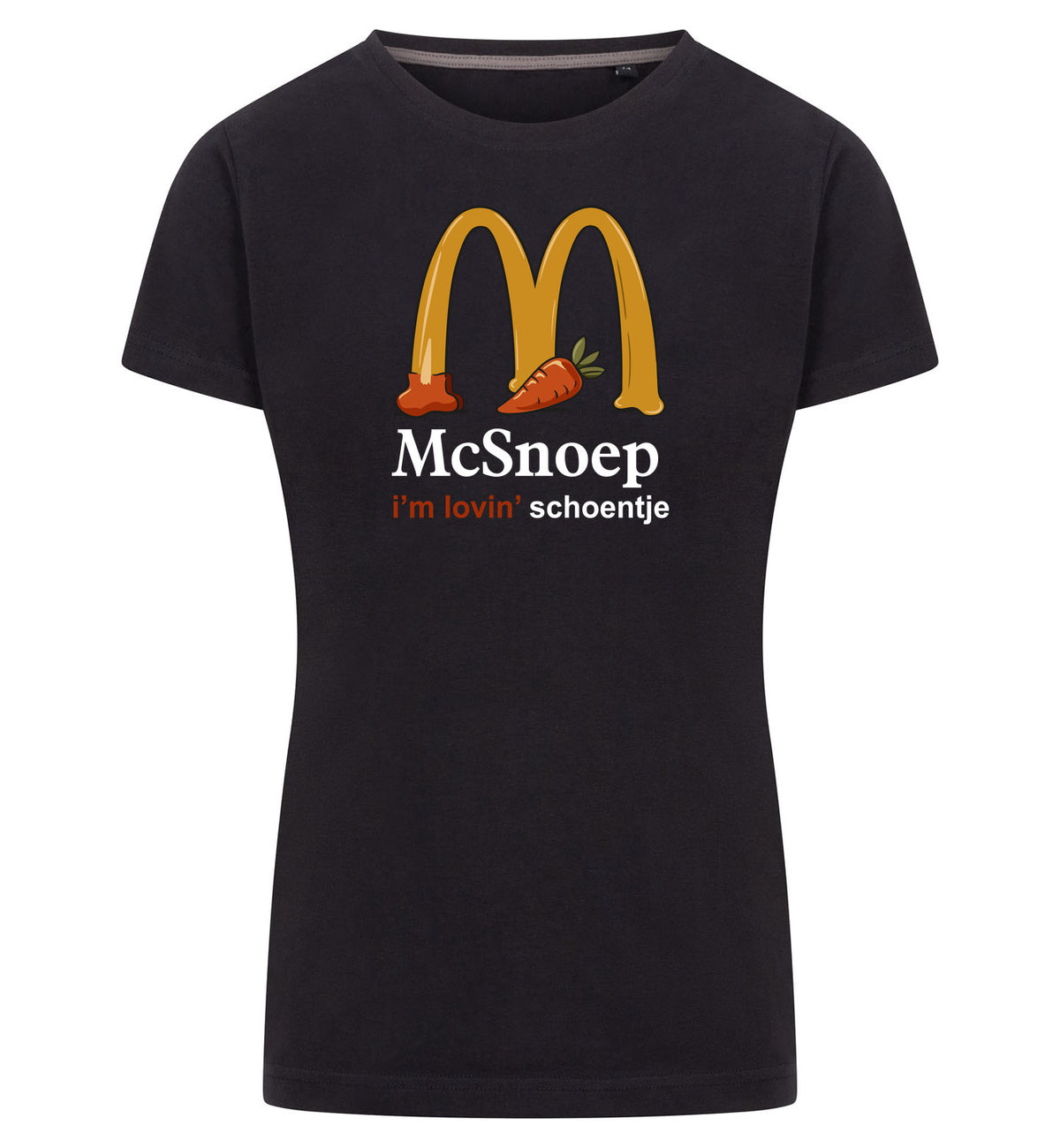 McSnoep T-Shirt Dames – zwart
