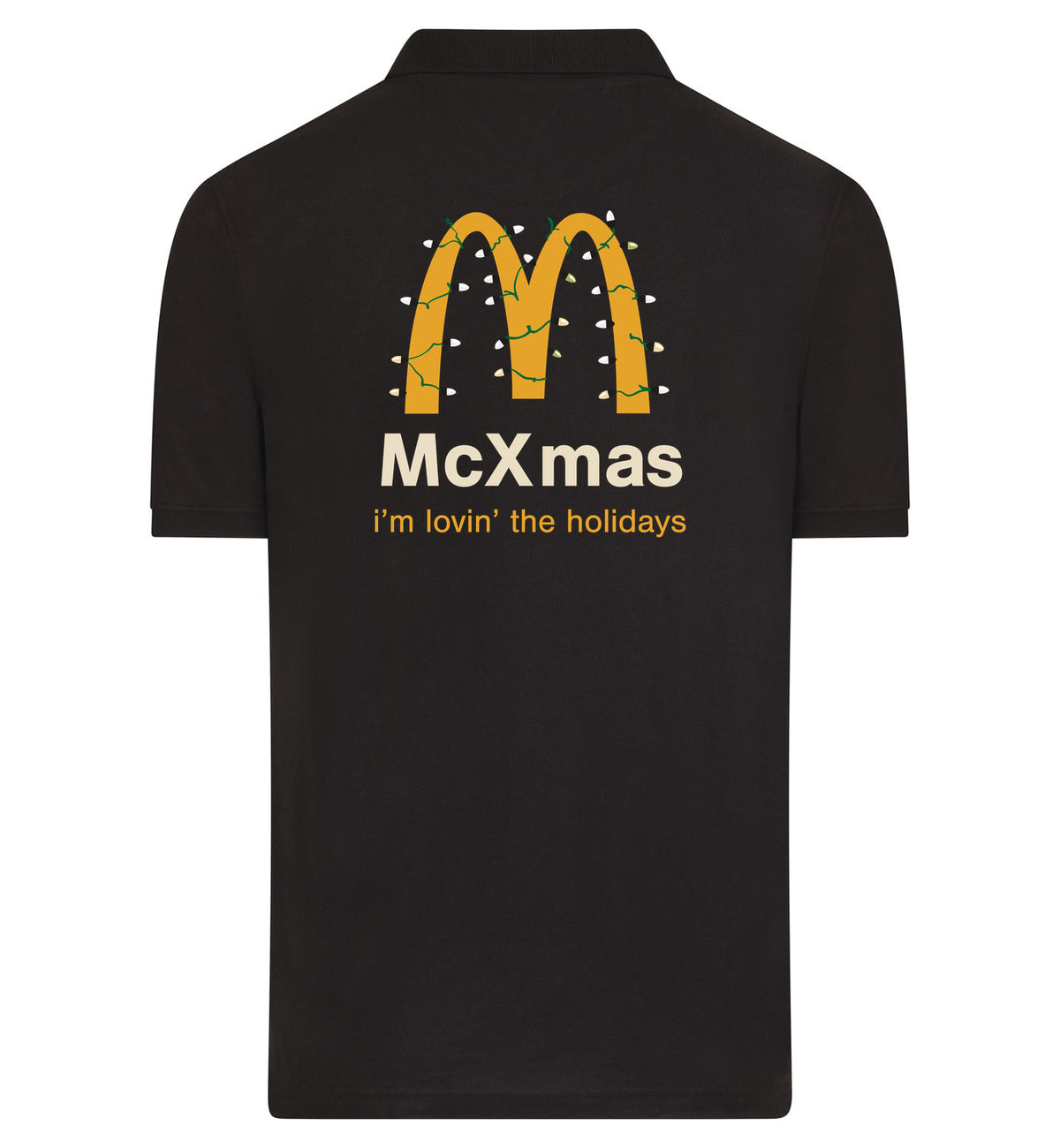 McXmas Polo – zwart