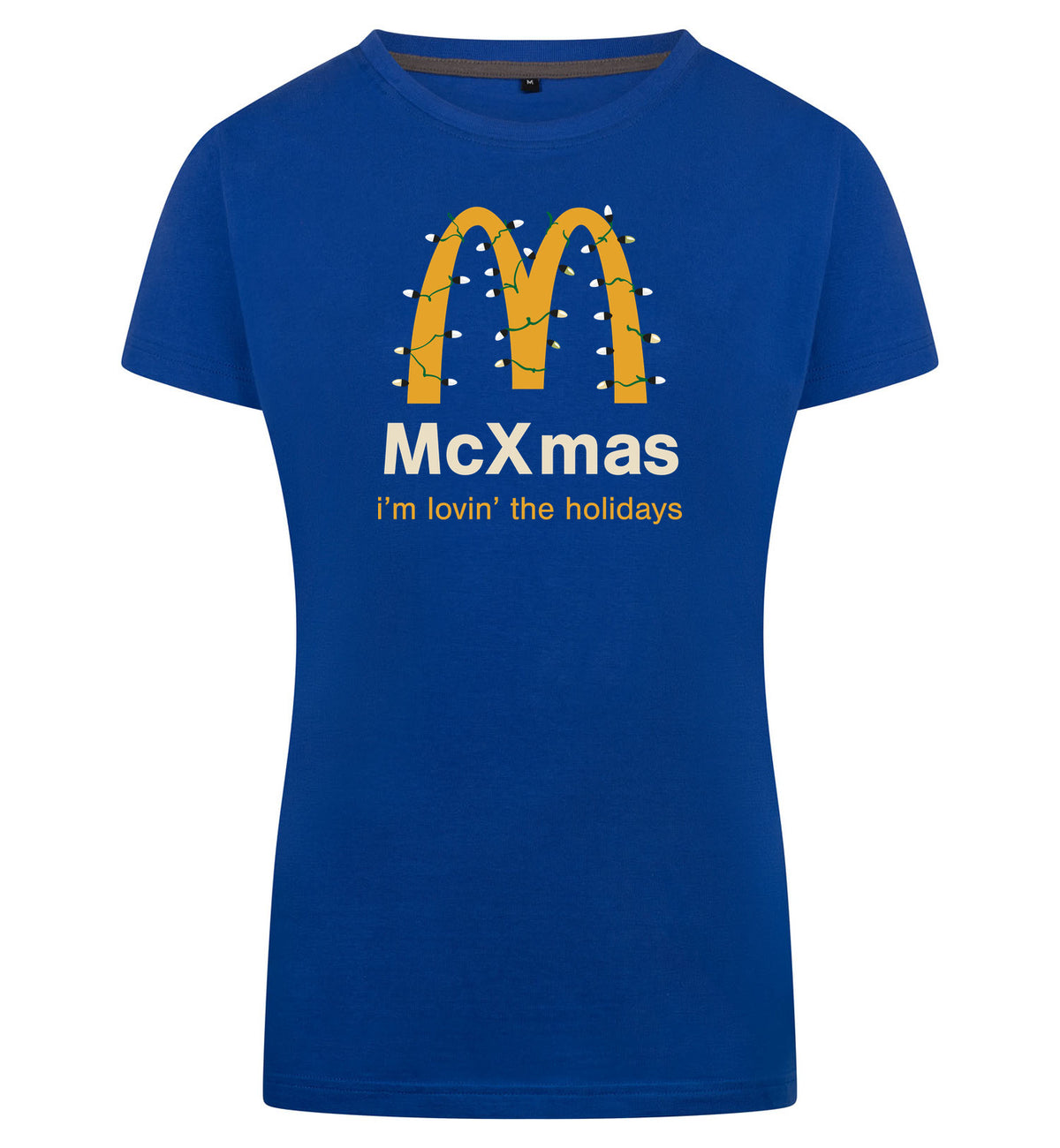McXmas T-Shirt Dames – blauw