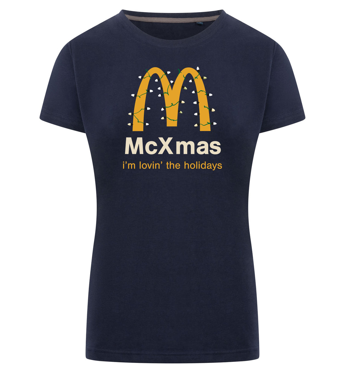 McXmas T-Shirt Dames – navy