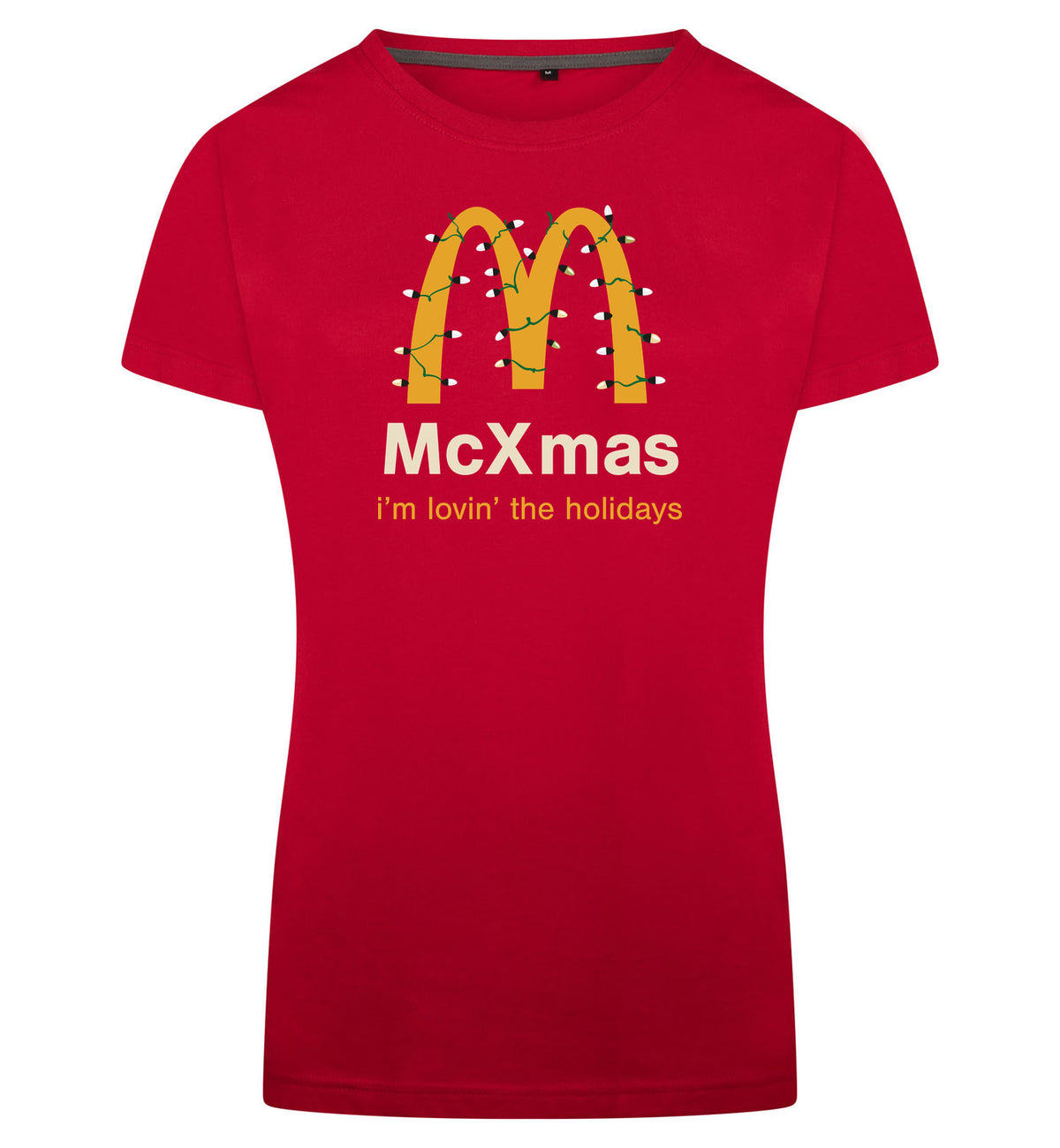 McXmas T-Shirt Dames – rood