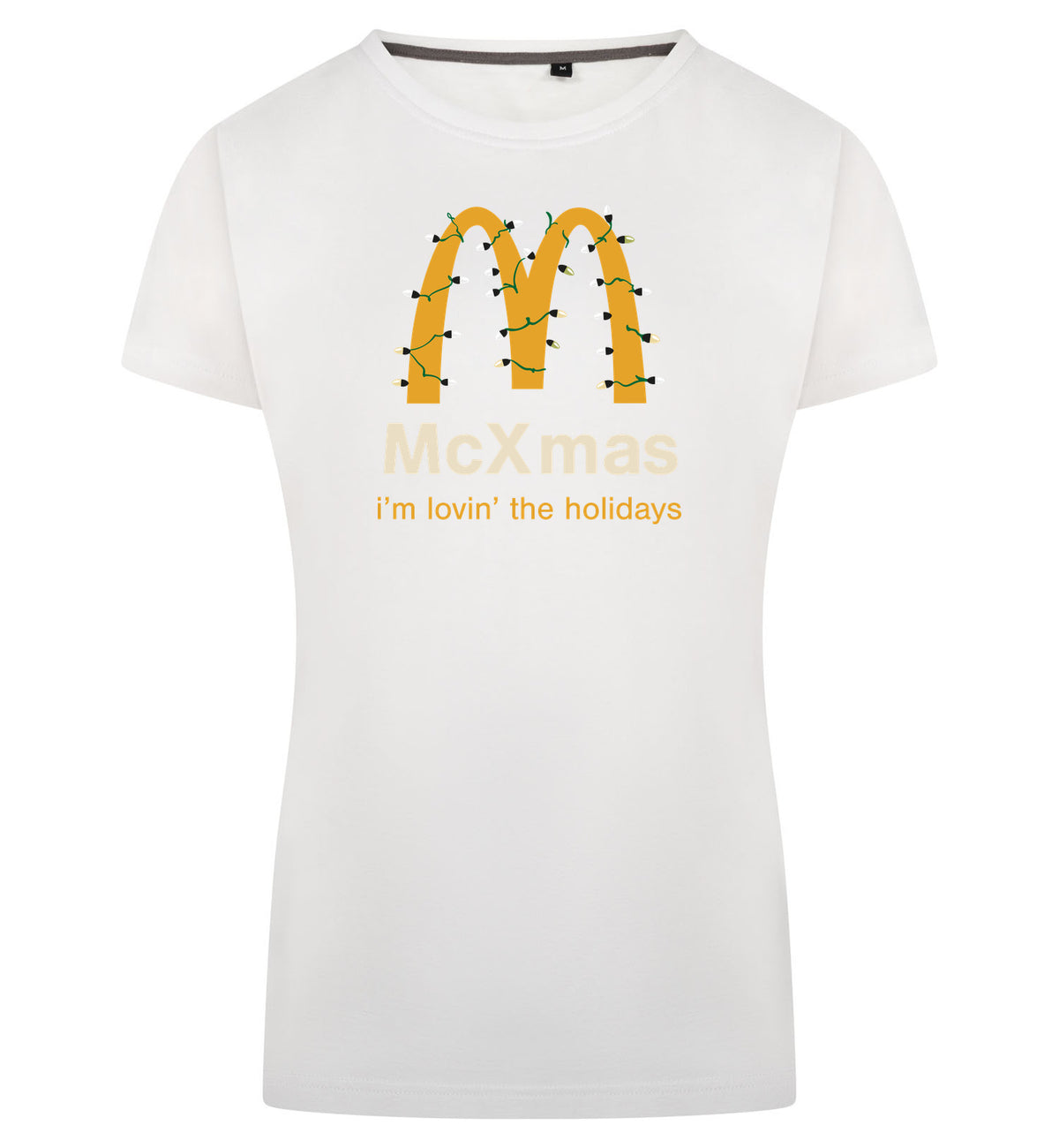 McXmas T-Shirt Dames – wit