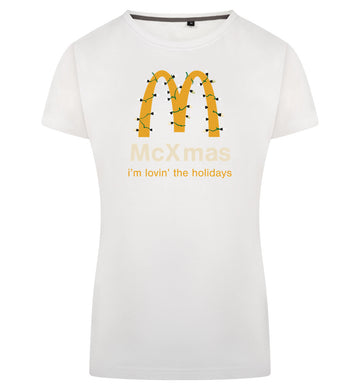 McXmas T-Shirt Dames – wit