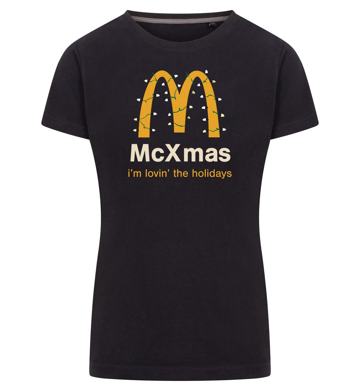 McXmas T-Shirt Dames – zwart