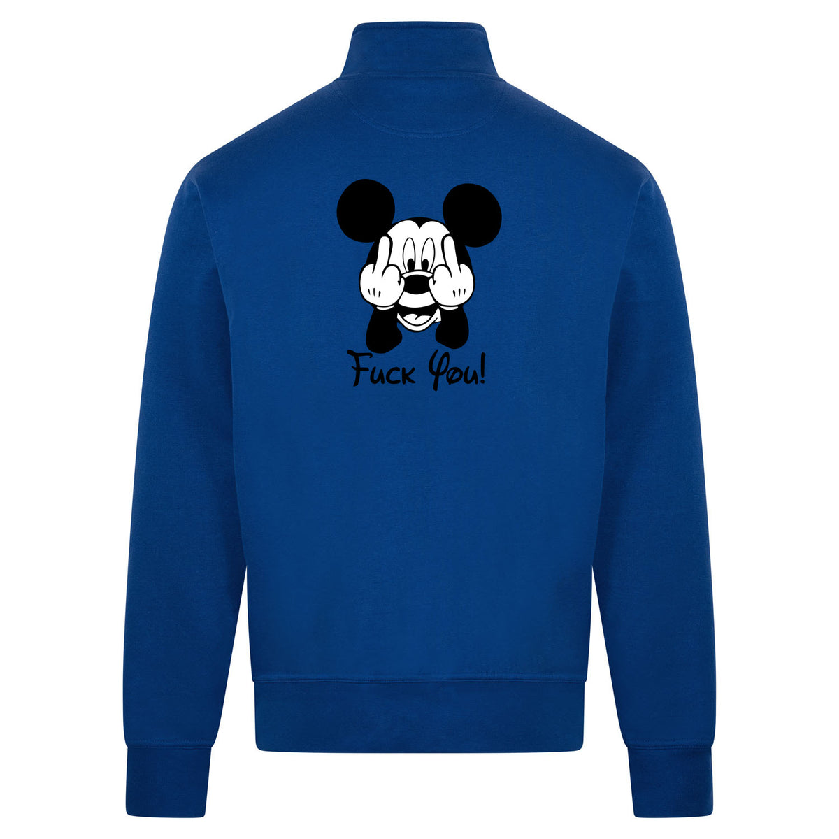 Mickey fuck you Sweatvest – blauw – back