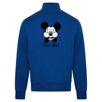 Mickey fuck you Sweatvest – blauw – back