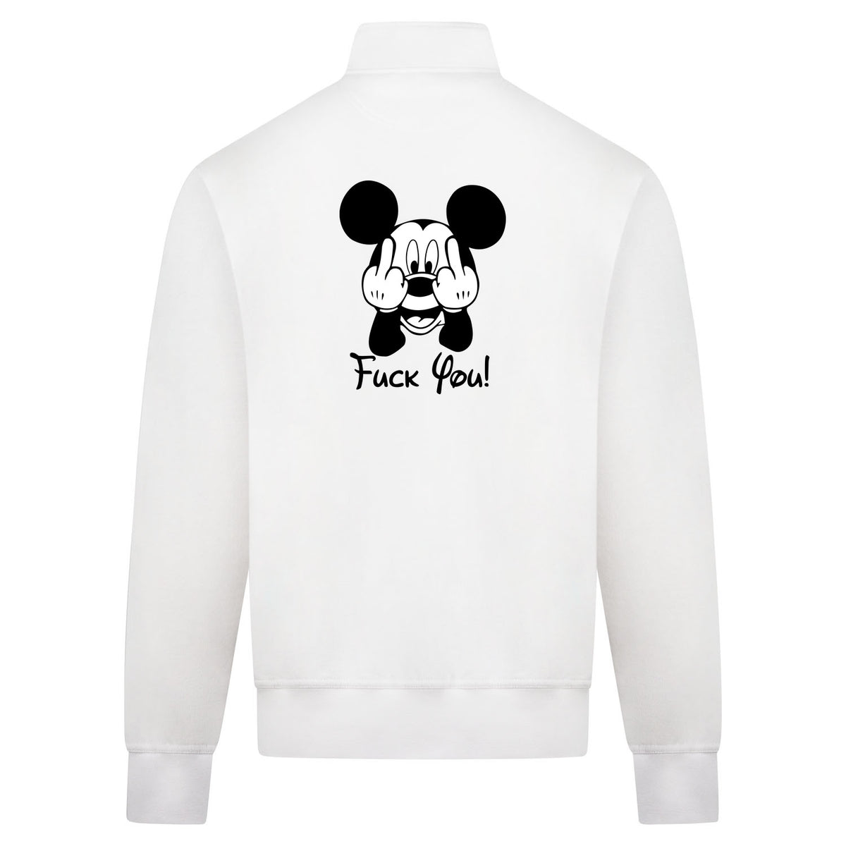 Mickey fuck you Sweatvest – wit – back