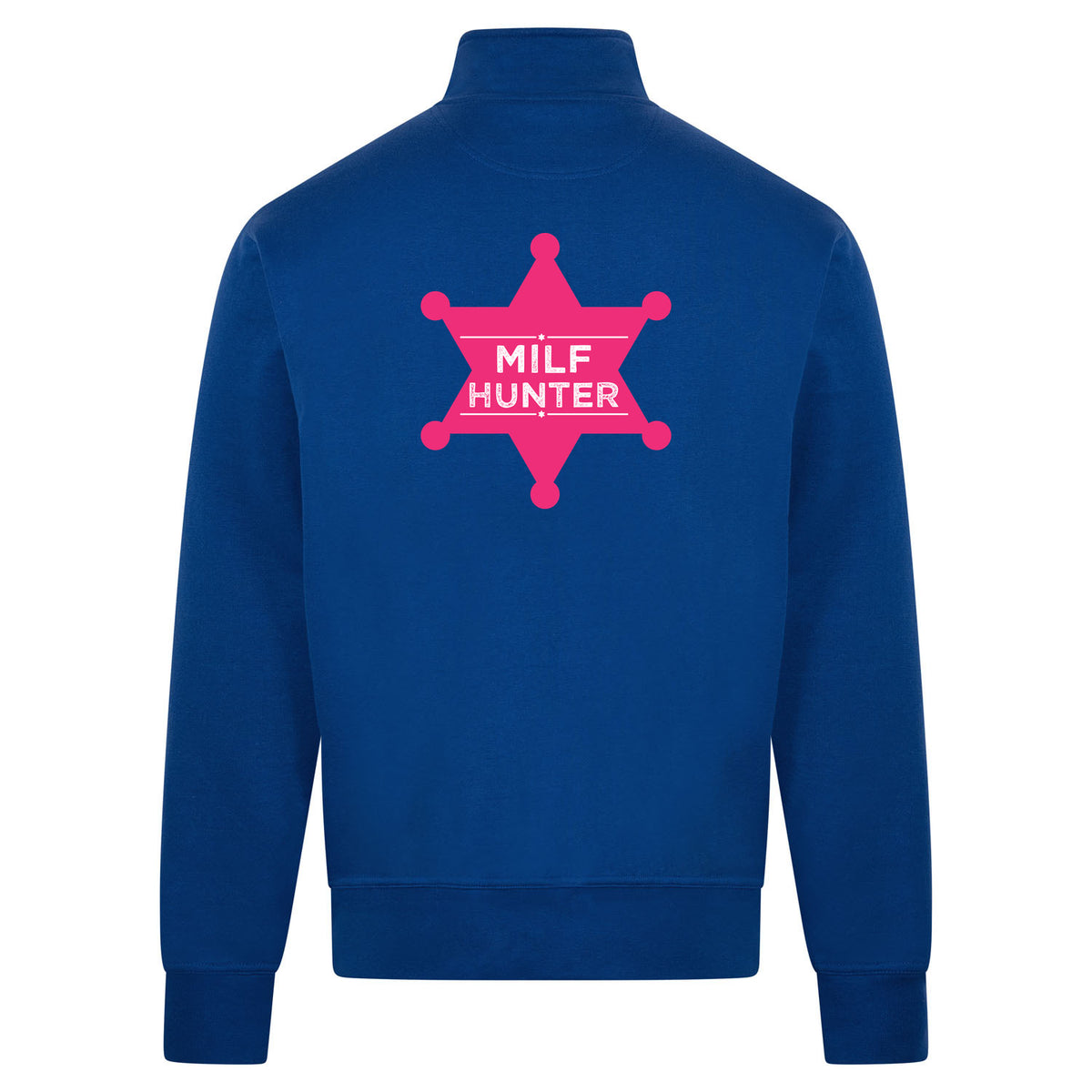 Milf hunter Sweatvest – blauw – back