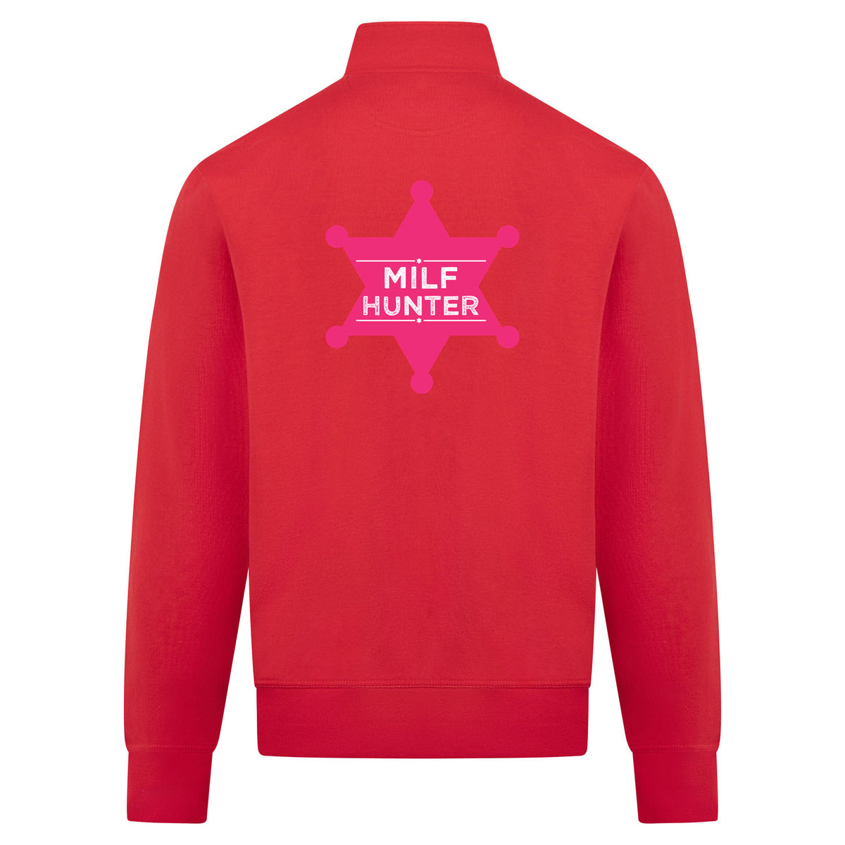 Milf hunter Sweatvest – rood – back