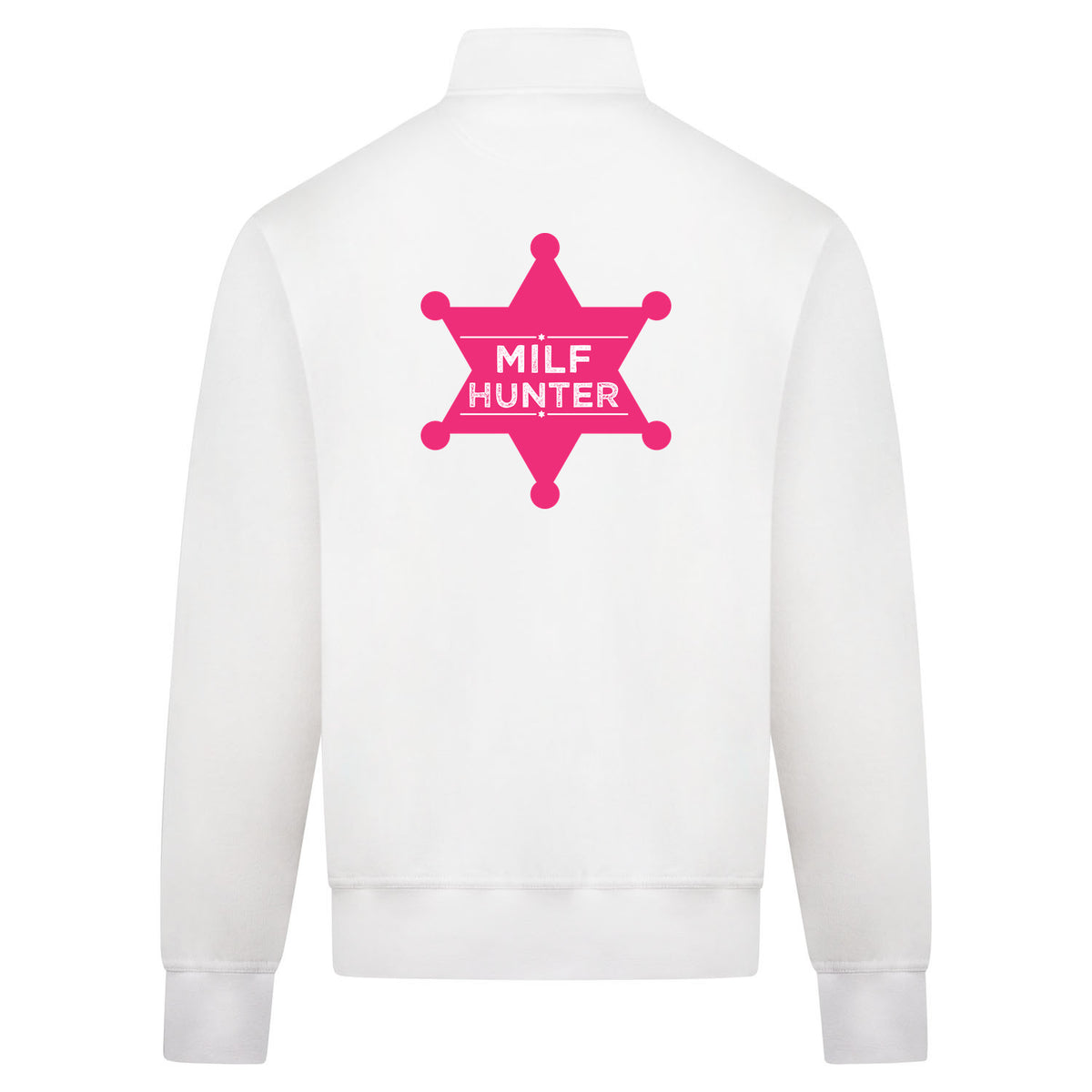 Milf hunter Sweatvest – wit – back