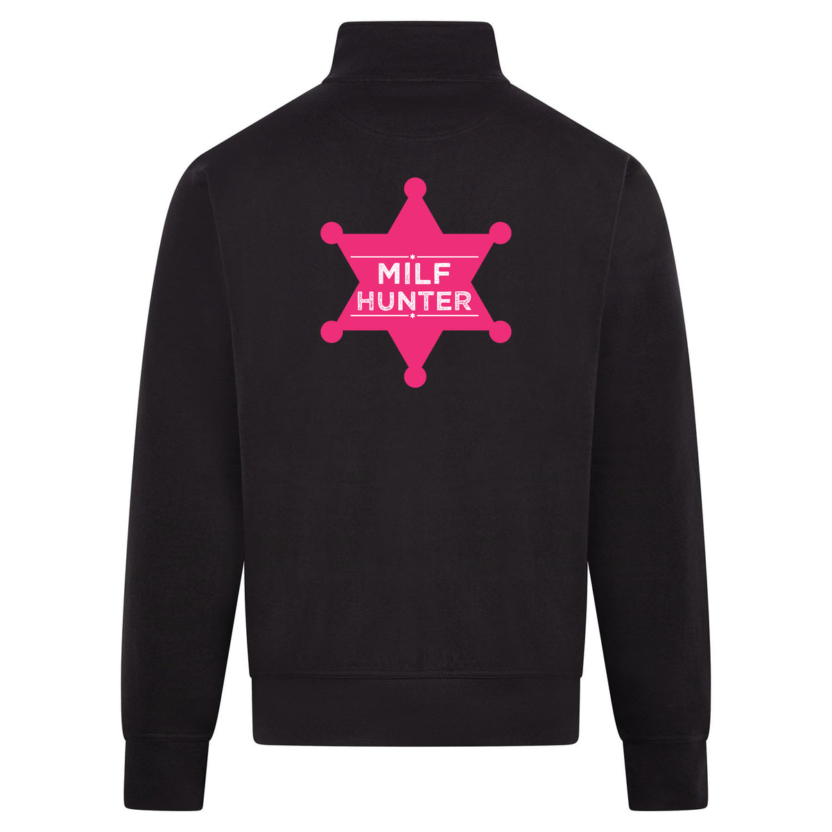 Milf hunter Sweatvest – zwart – back