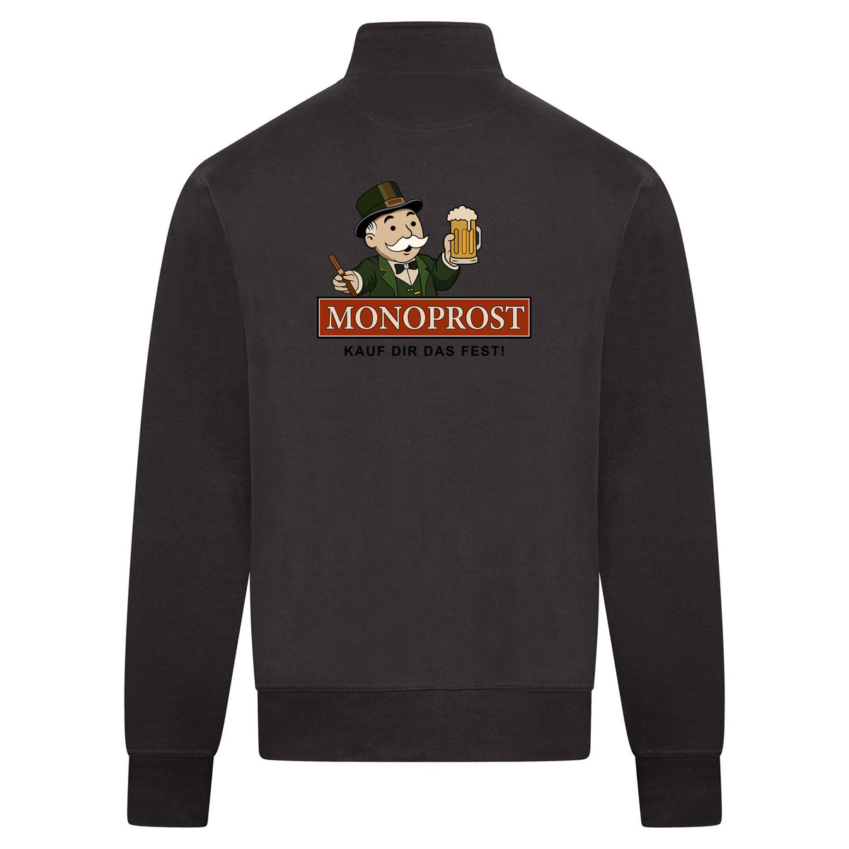 Monoprost Sweatvest – antraciet – back