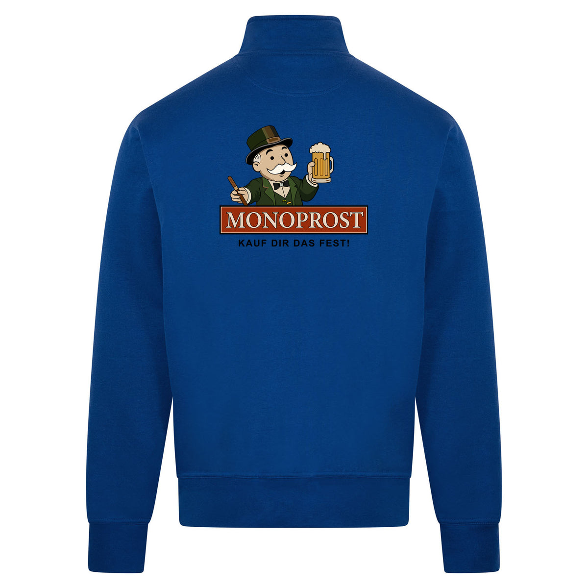 Monoprost Sweatvest – blauw – back