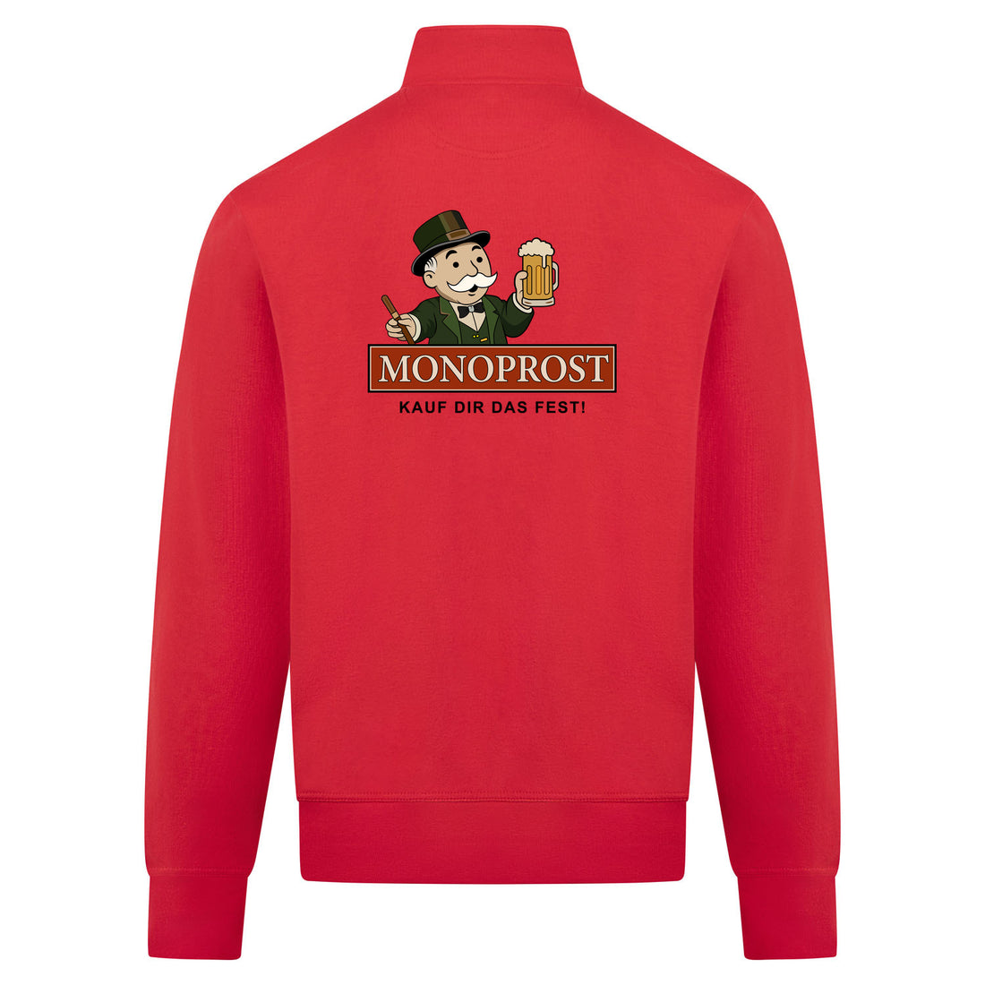 Monoprost Sweatvest – rood – back