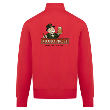 Monoprost Sweatvest – rood – back