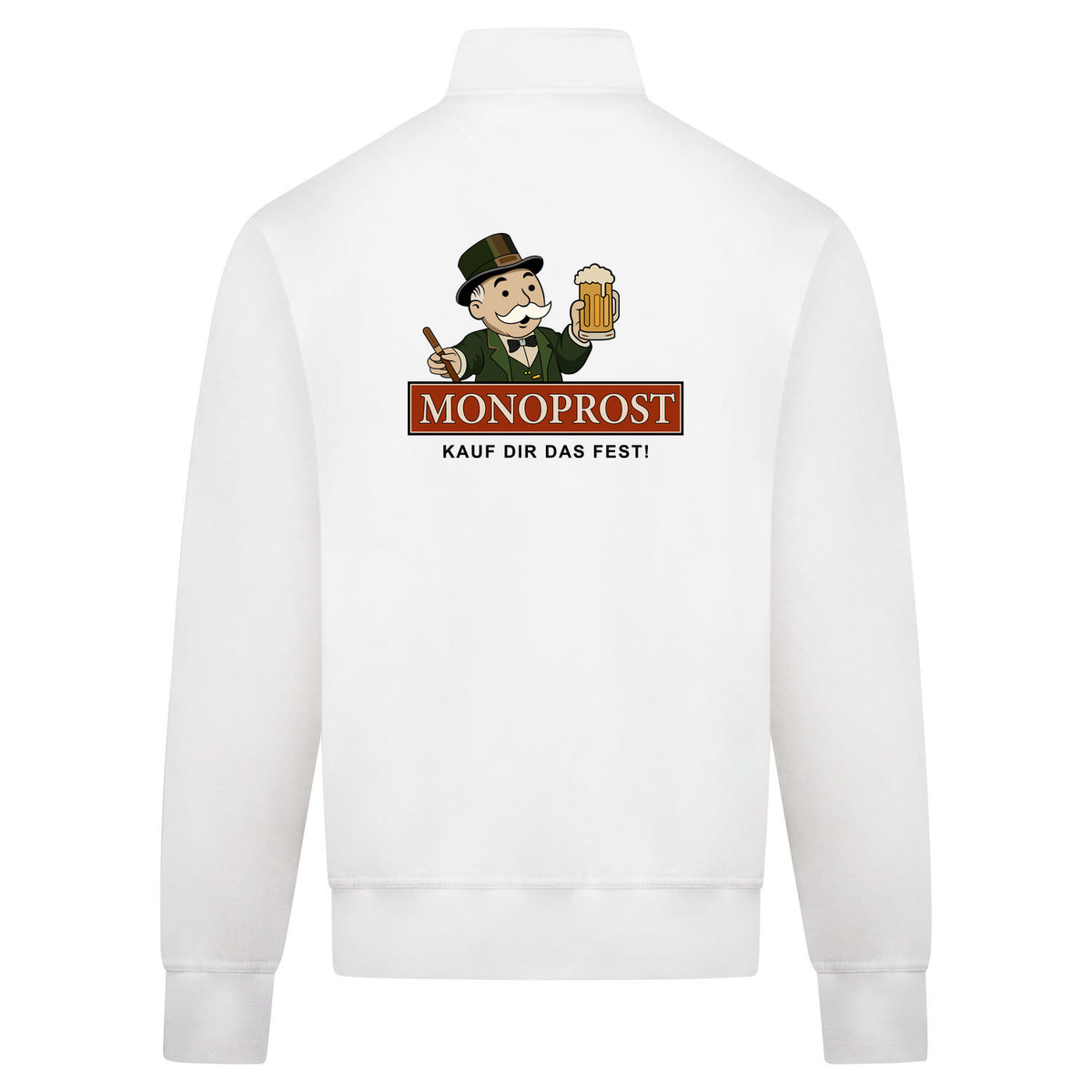 Monoprost Sweatvest – wit – back