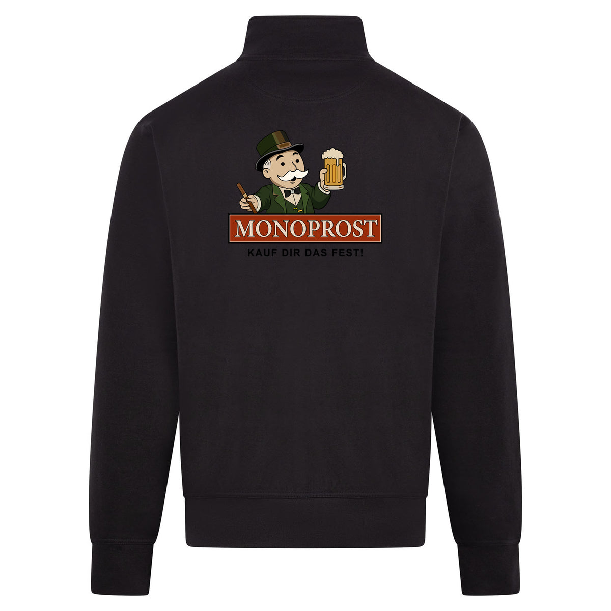 Monoprost Sweatvest – zwart – back