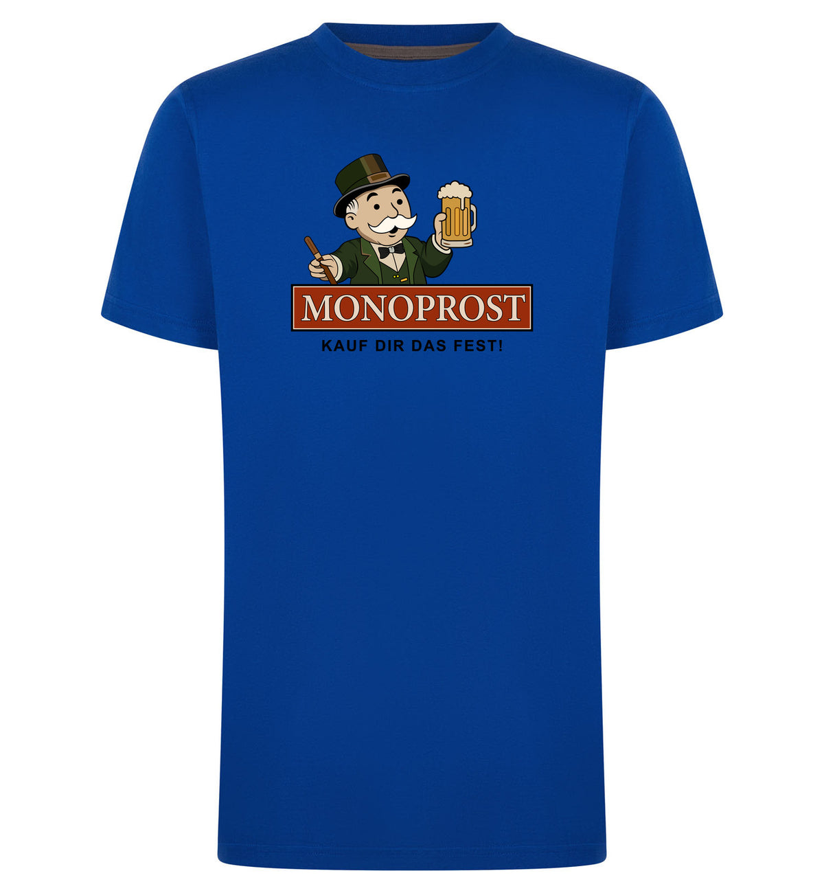 Monoprost T-Shirt – blauw