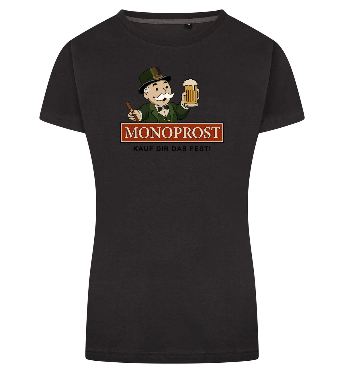 Monoprost T-Shirt Dames – antraciet