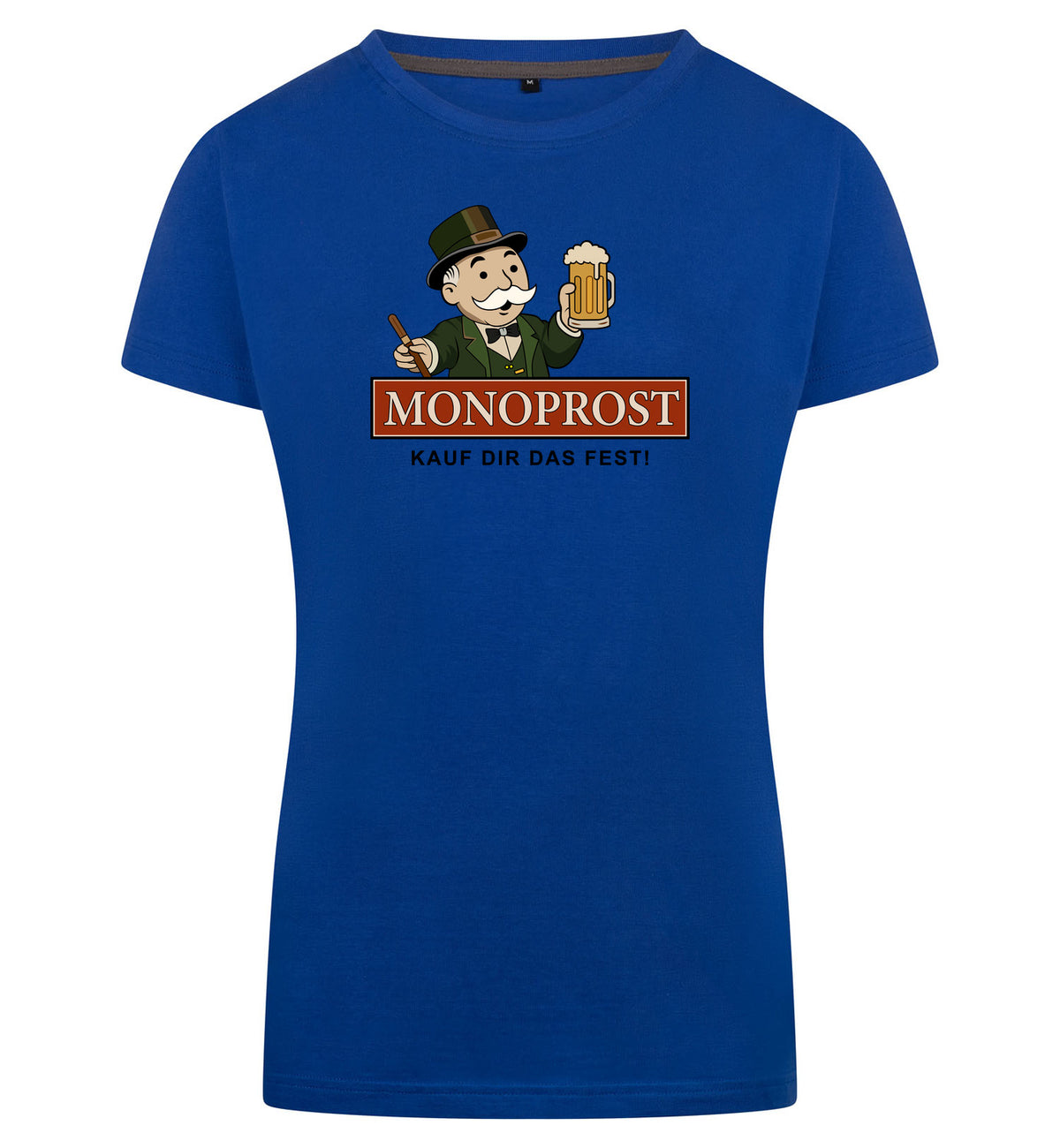 Monoprost T-Shirt Dames – blauw