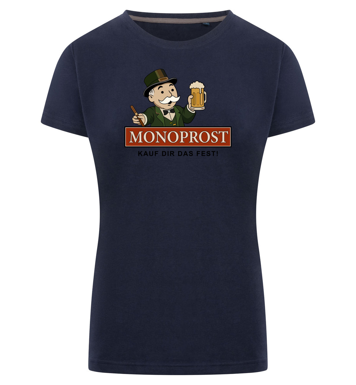 Monoprost T-Shirt Dames – navy