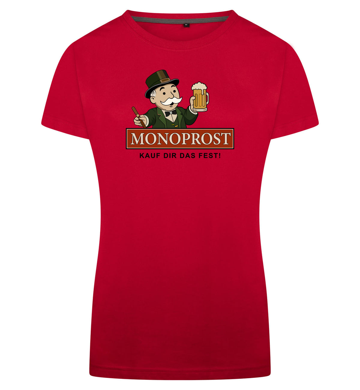 Monoprost T-Shirt Dames – rood