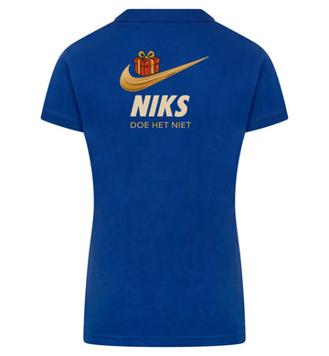 Niks Polo dames – blauw