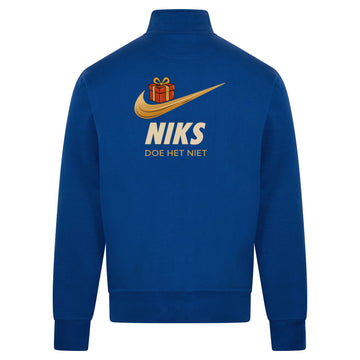 Niks Sweatvest – blauw – back