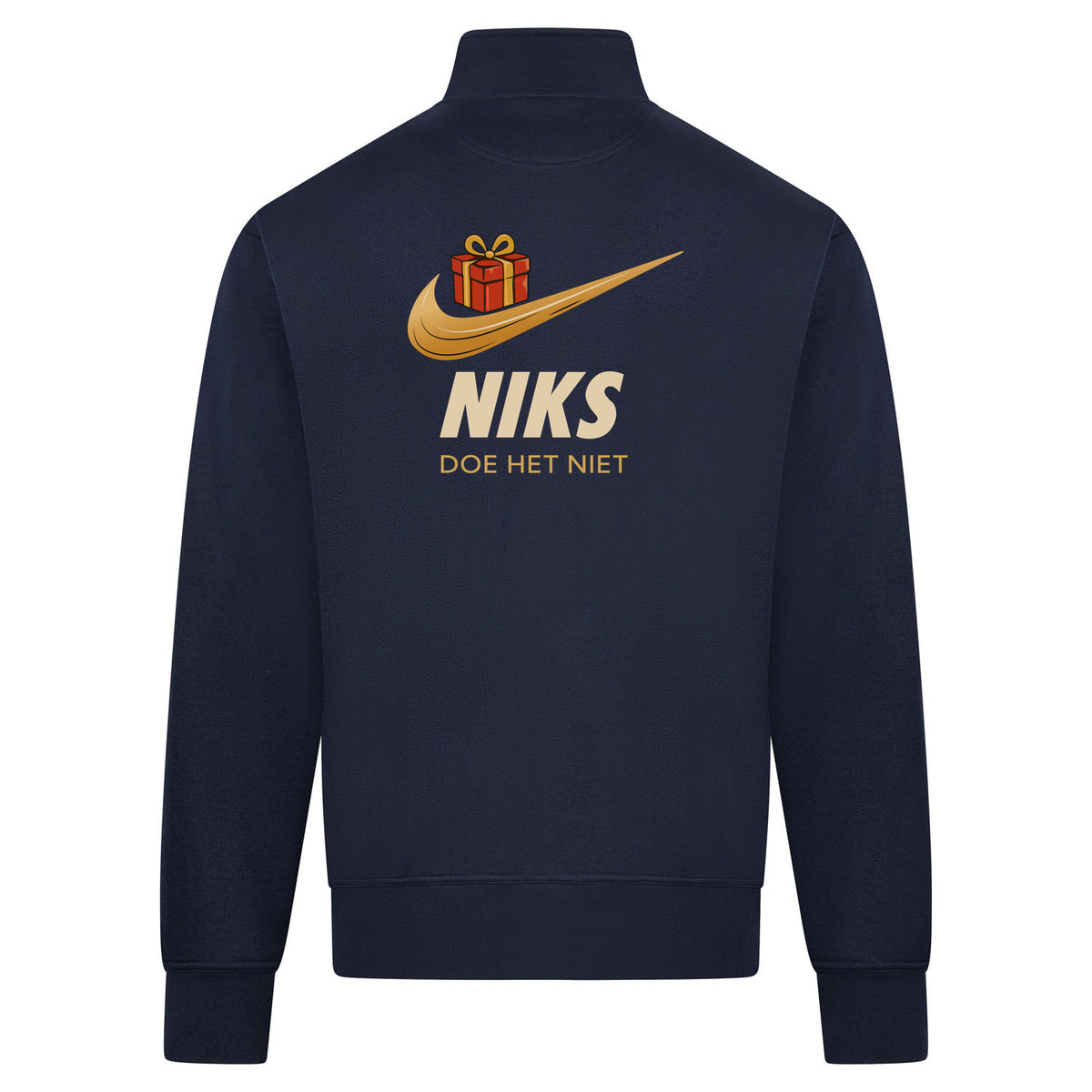 Niks Sweatvest – navy – back
