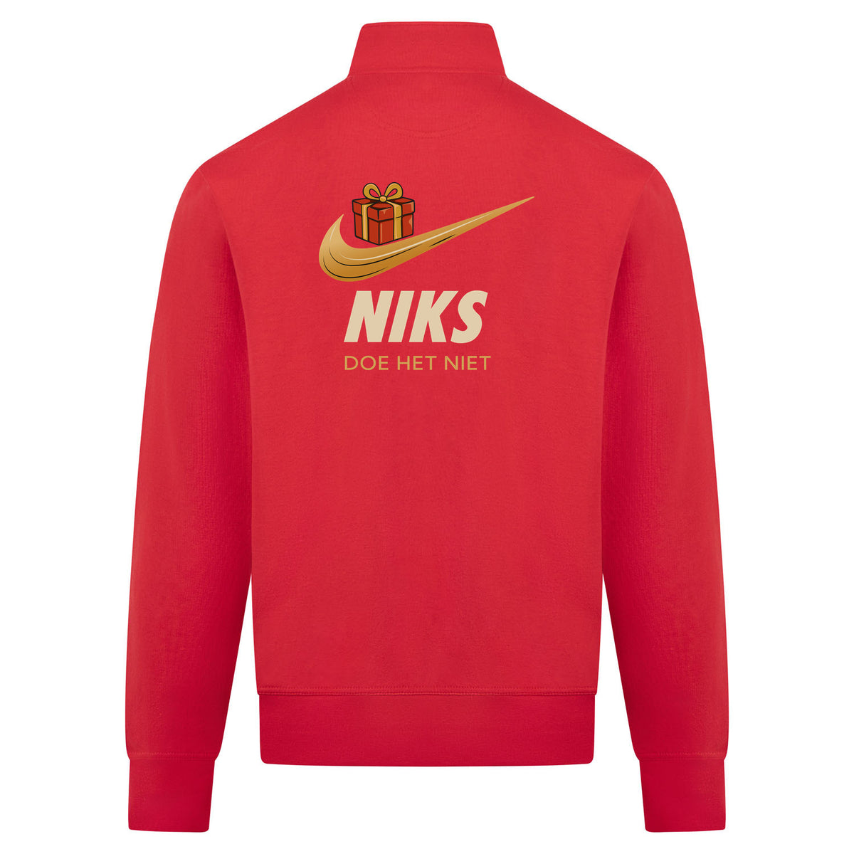 Niks Sweatvest – rood – back