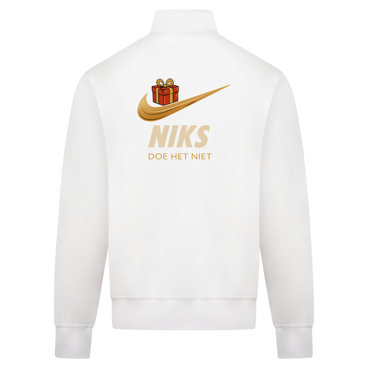 Niks Sweatvest – wit – back