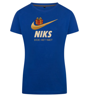 Niks T-Shirt Dames – blauw