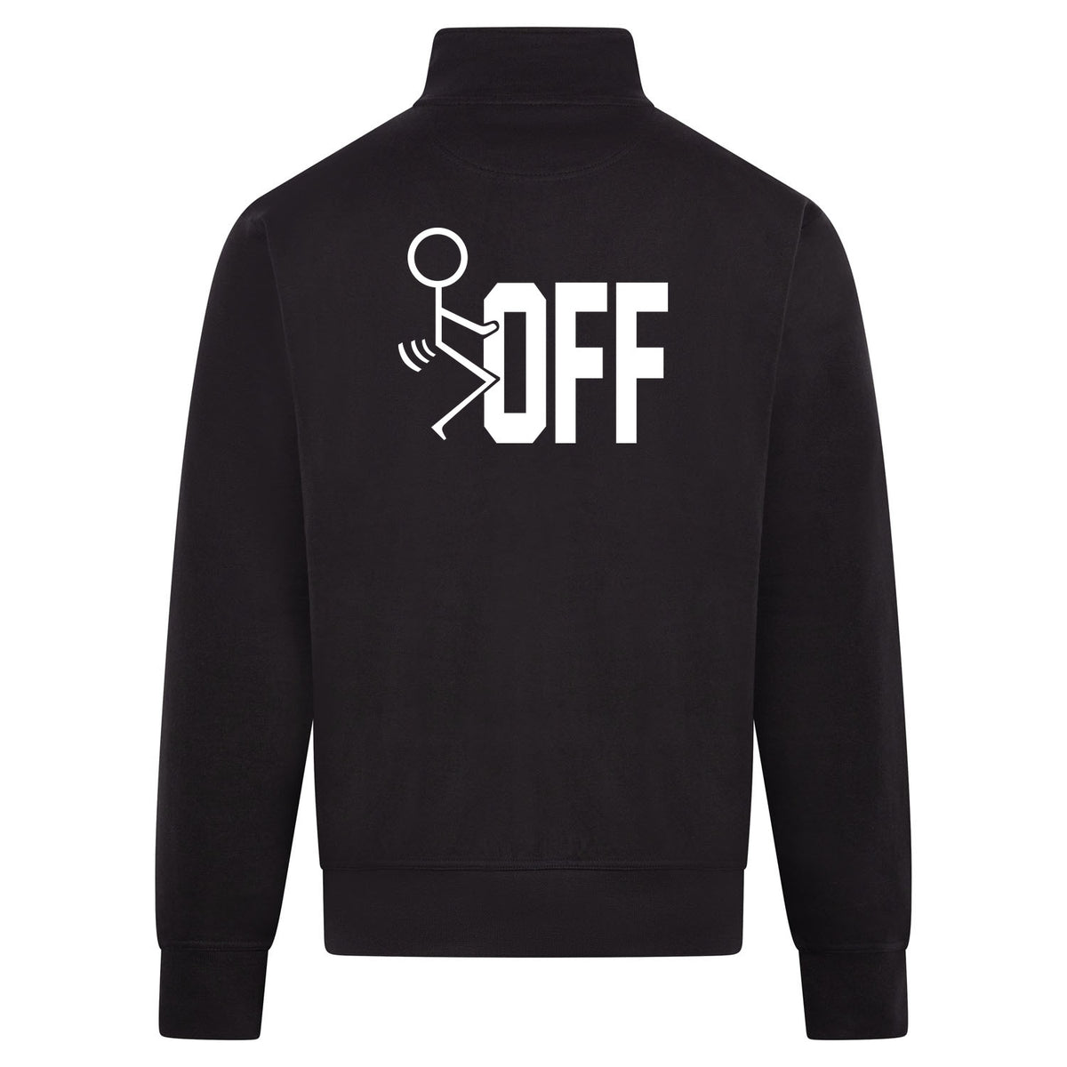 OFF Sweatvest – zwart – back