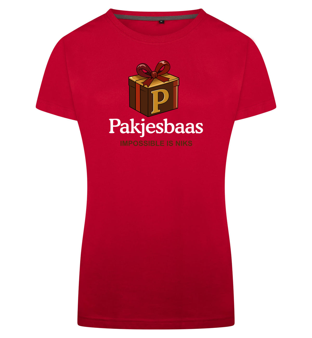 Pakjesbaas T-Shirt Dames – rood