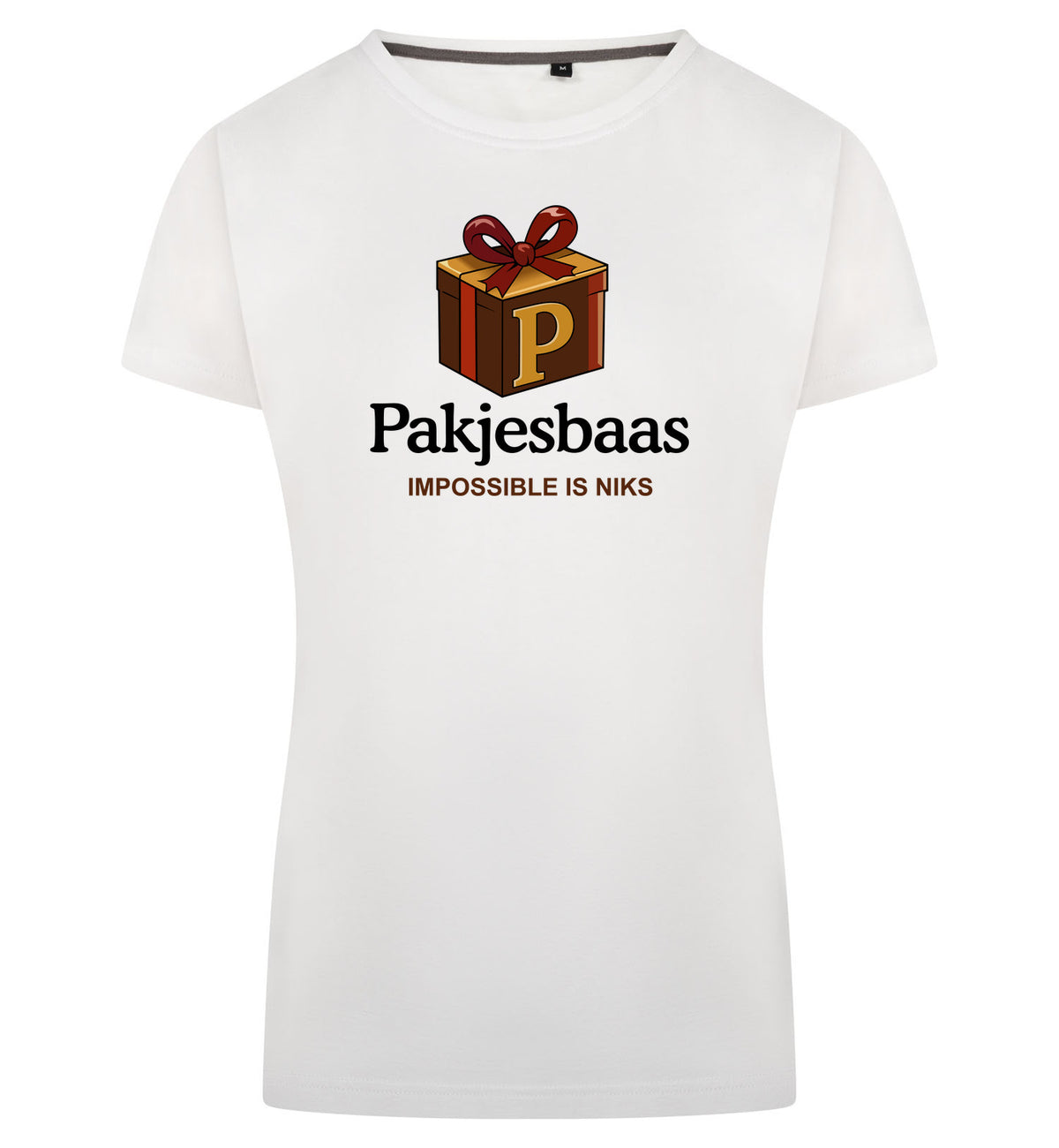 Pakjesbaas T-Shirt Dames – wit