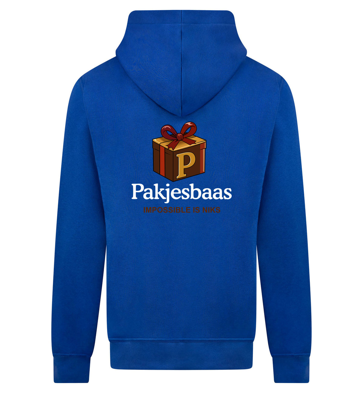 Pakjesbaas Hoodie met rits – blauw