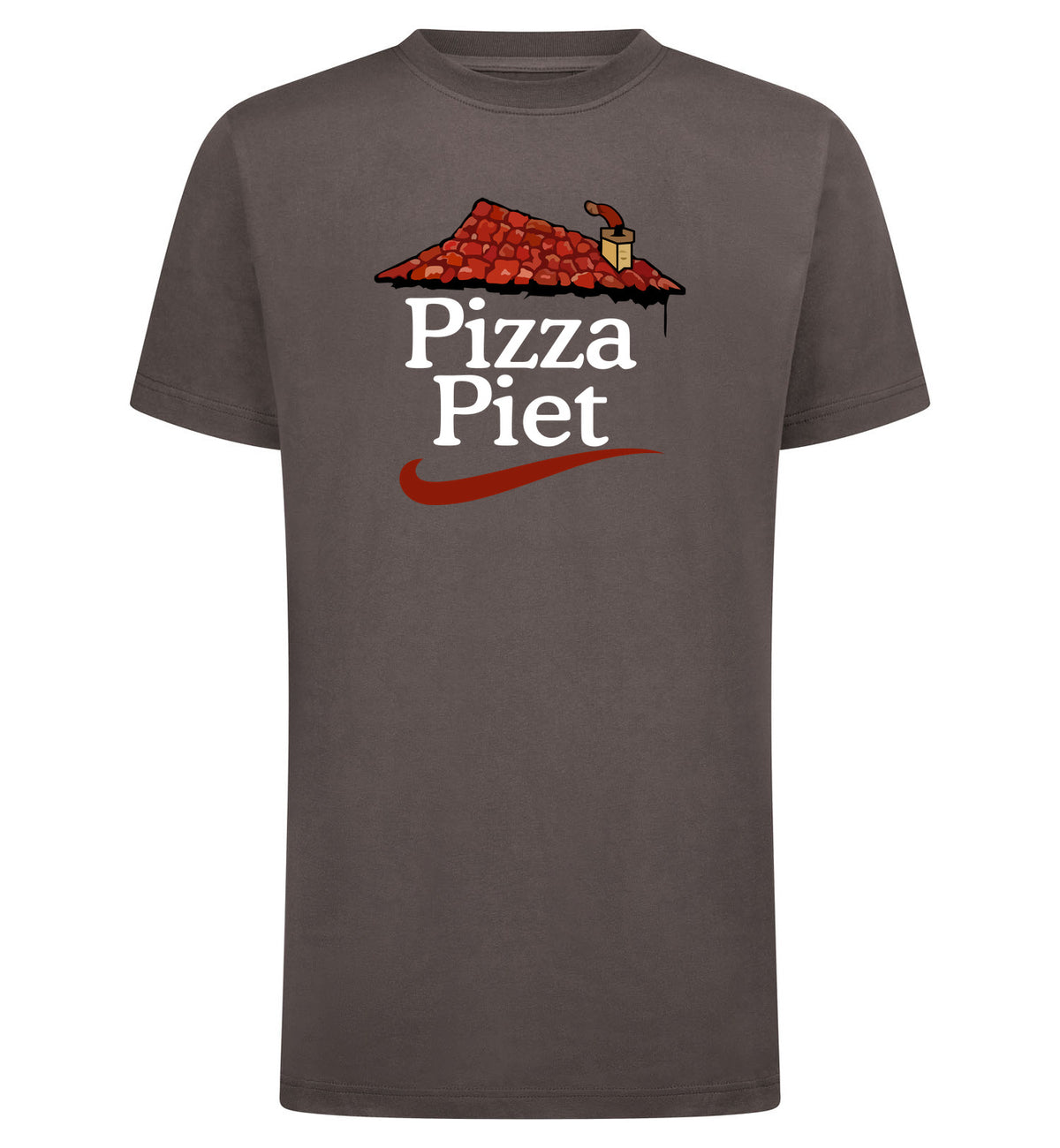 Pizza Piet T-Shirt – grijs