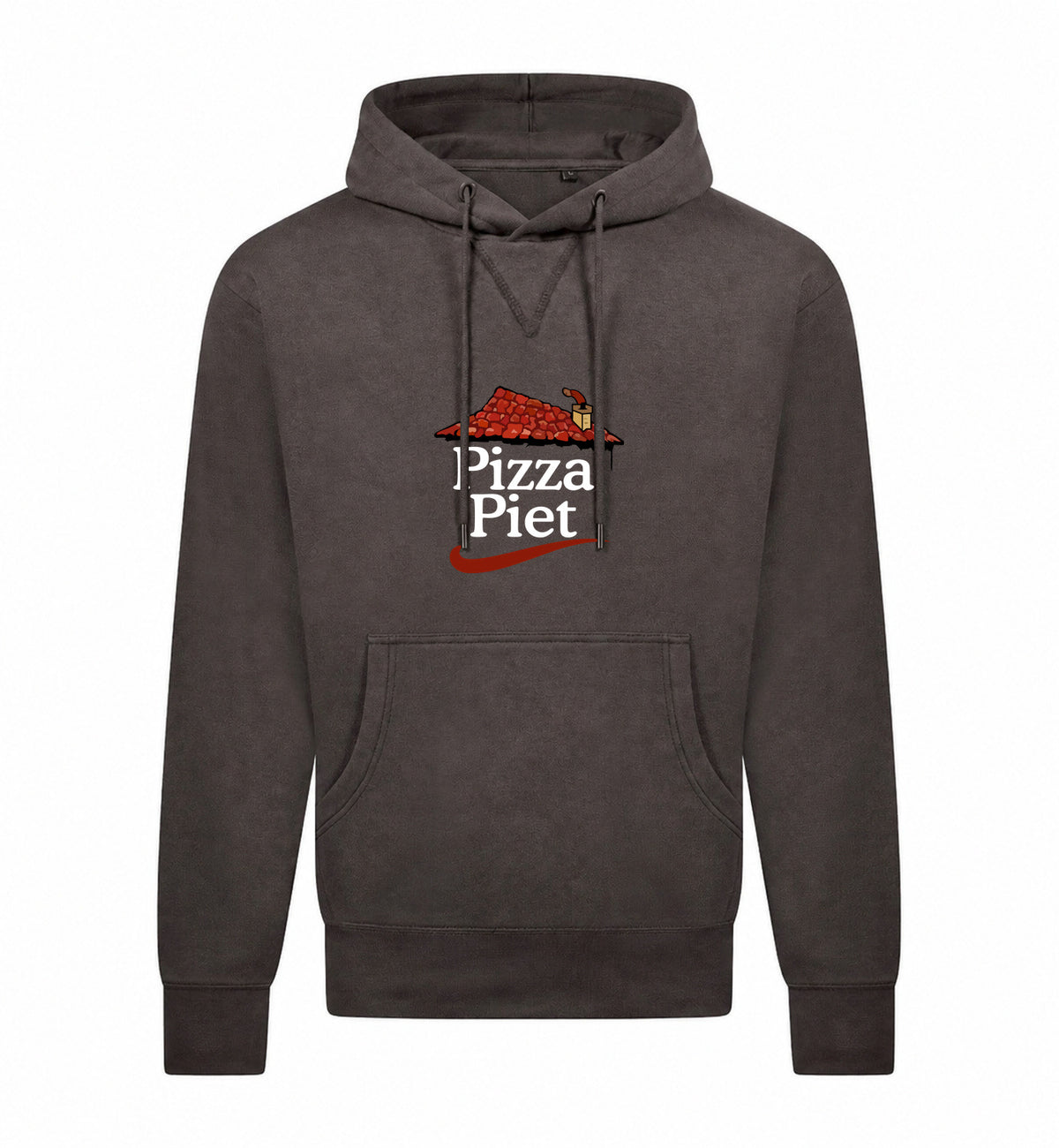 Pizza Piet Hoodie – grijs