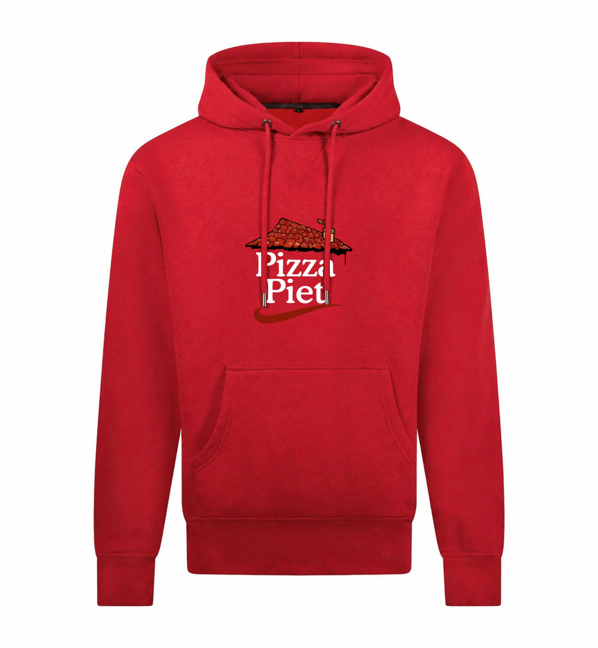 Pizza Piet Hoodie – rood