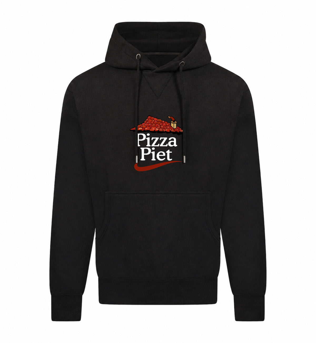 Pizza Piet Hoodie – zwart