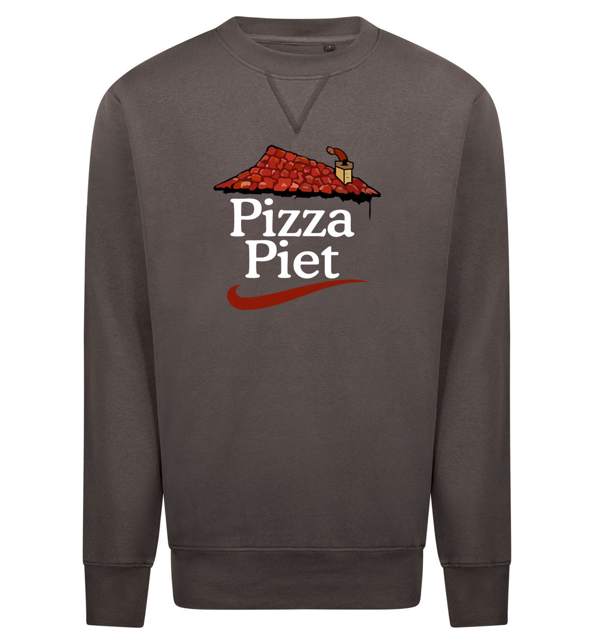 Pizza Piet Sweater – grijs