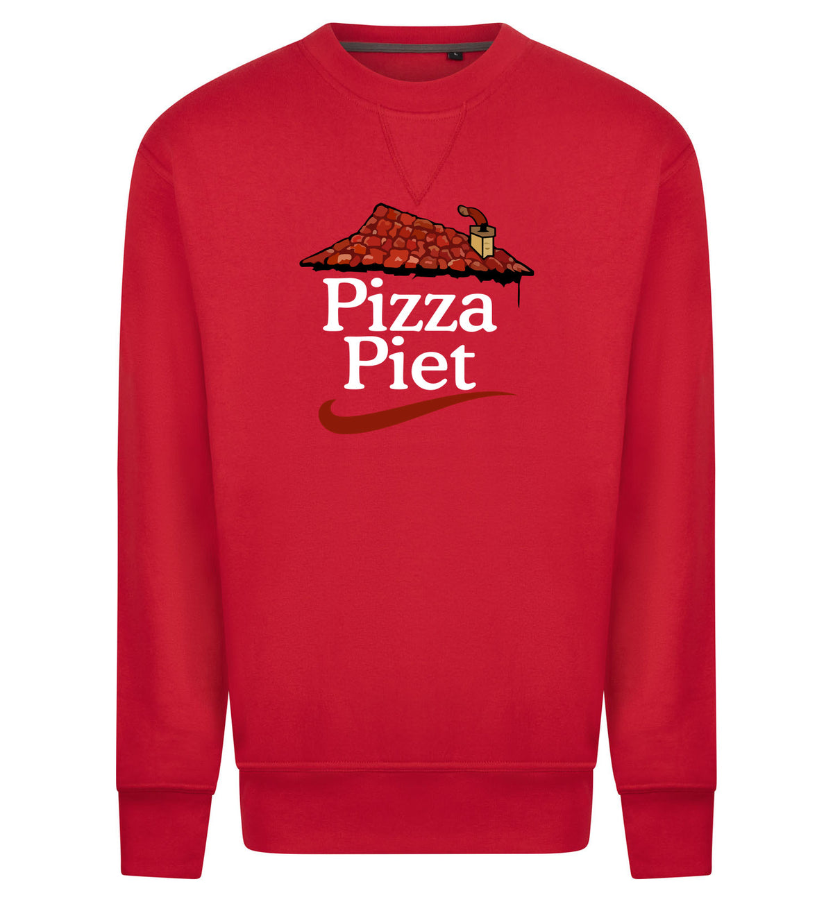 Pizza Piet Sweater – rood