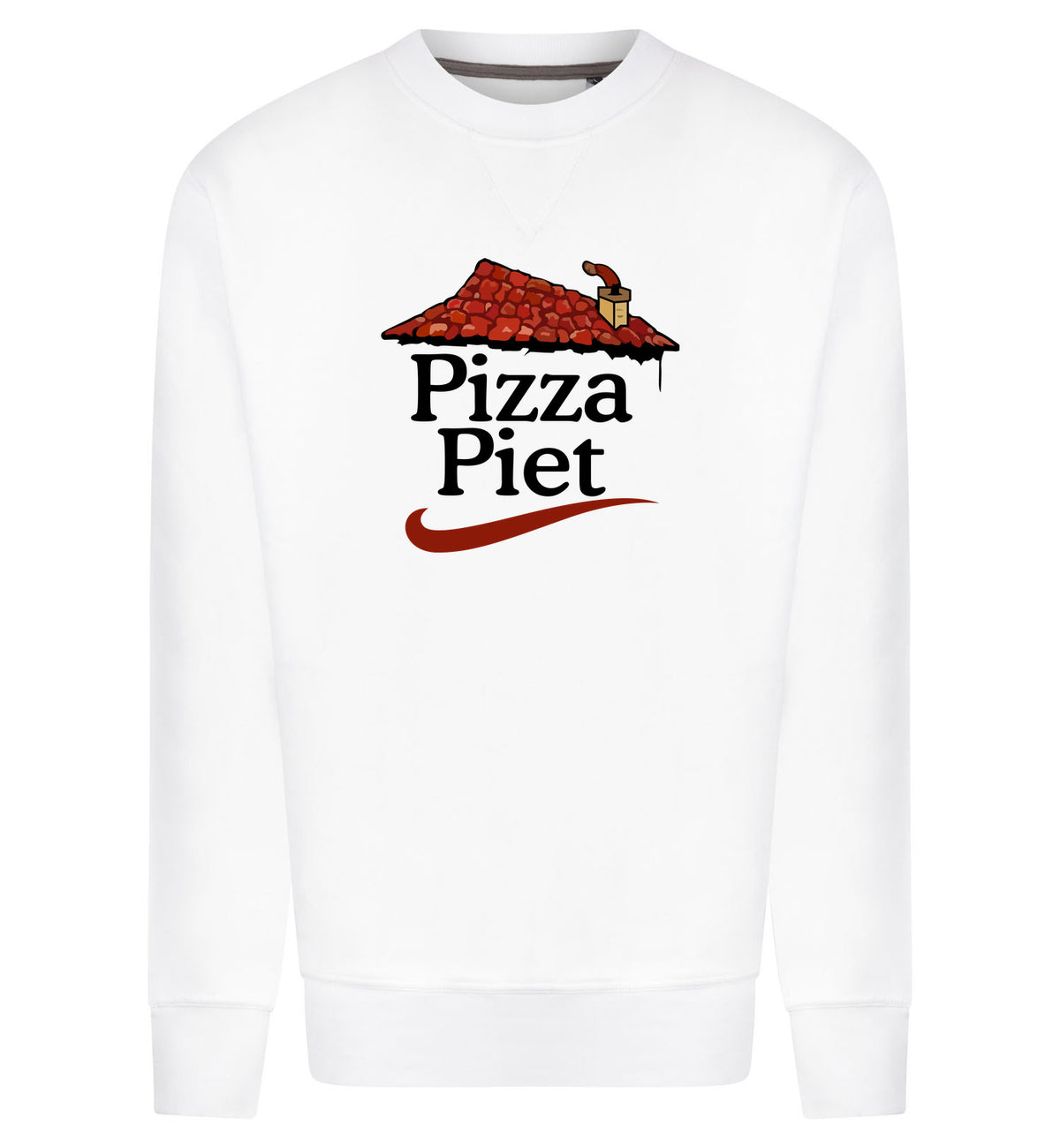 Pizza Piet Sweater – wit