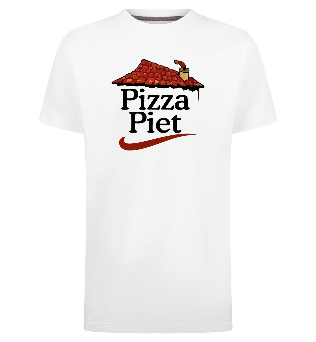 Pizza Piet T-Shirt – wit