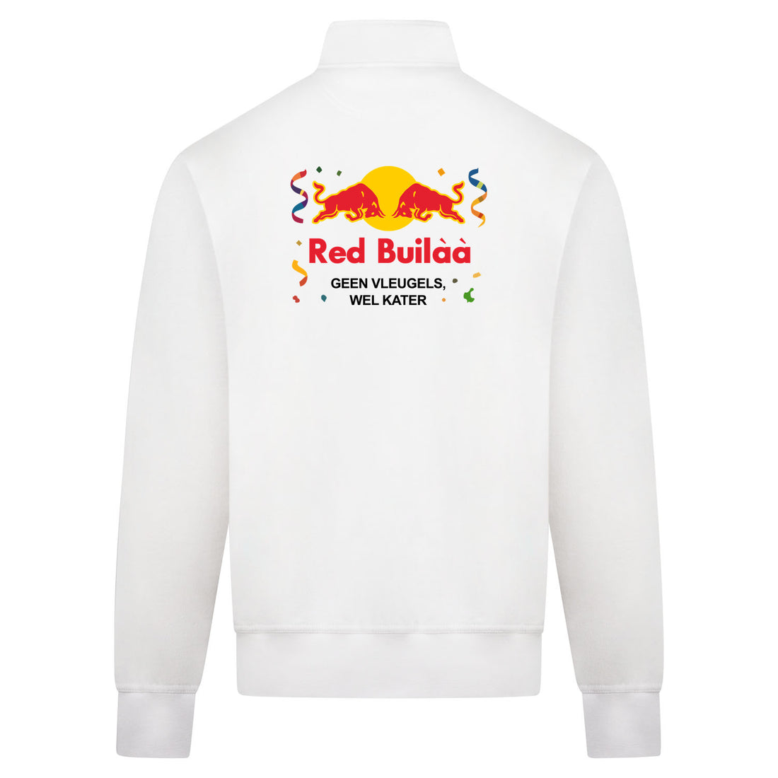 Red Buil Sweatvest – wit – back