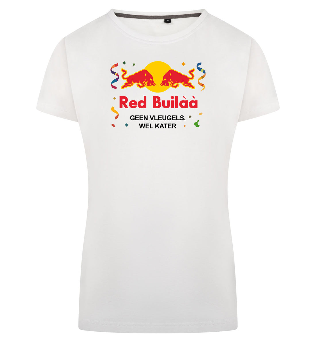 Red Buil T-Shirt Dames – wit