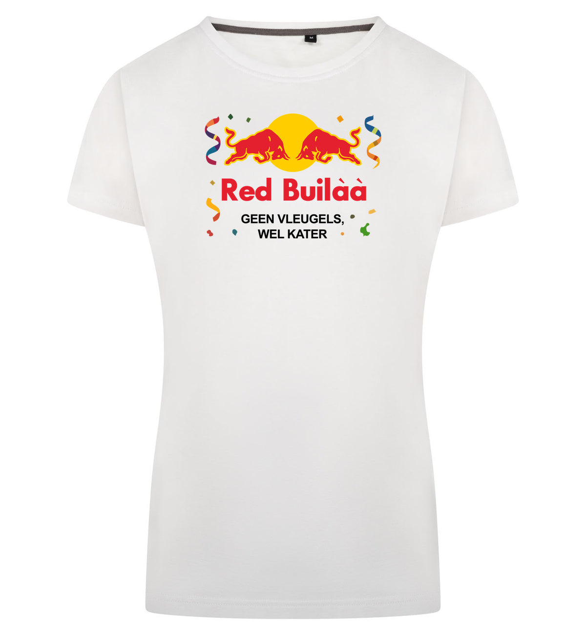Red Buil T-Shirt Dames – wit